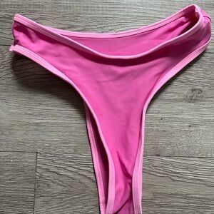 93 Play Street Carson Bikini Bottoms – Poppy Pink – Size XS